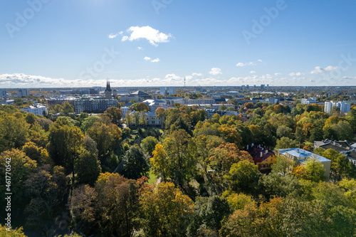 Fototapeta Naklejka Na Ścianę i Meble -  Aerial view of city Tallinn Estonia