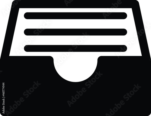 File drawer Isolated Vector icon which can easily modify or edit

