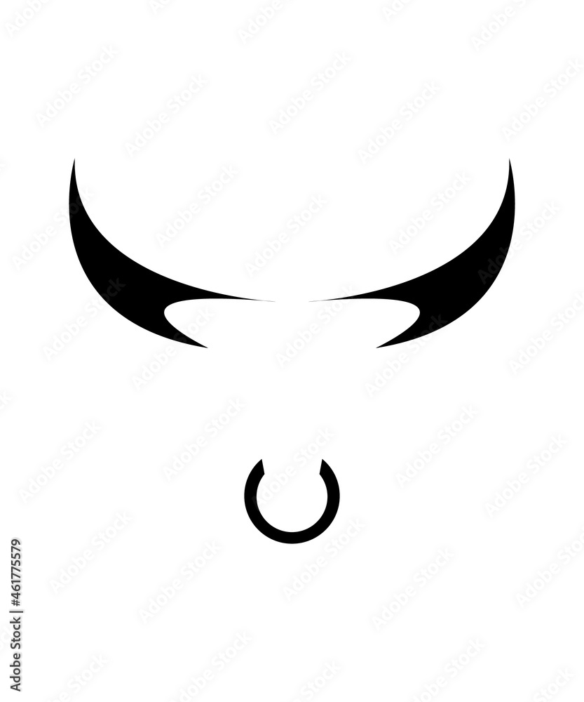Bull head logo Bull head logo