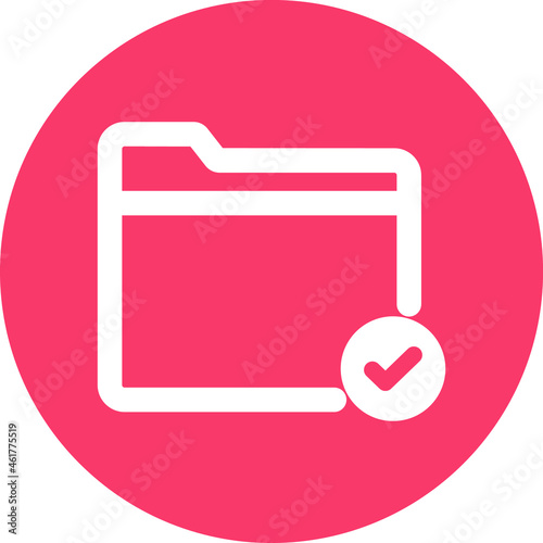 Approved folder Isolated Vector icon which can easily modify or edit

