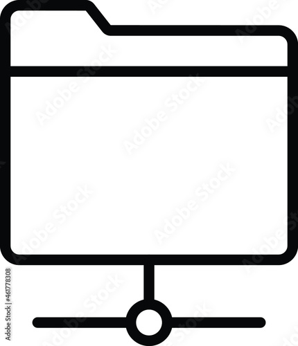 Network folder Isolated Vector icon which can easily modify or edit

