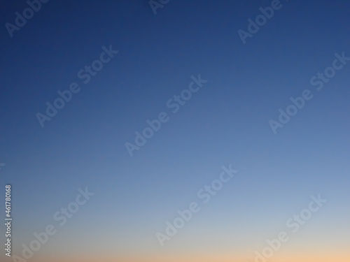 Background gradient of the blue evening sky