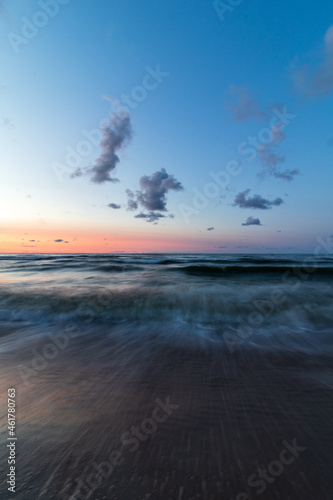 sunset on the beach