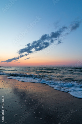 sunset on the beach