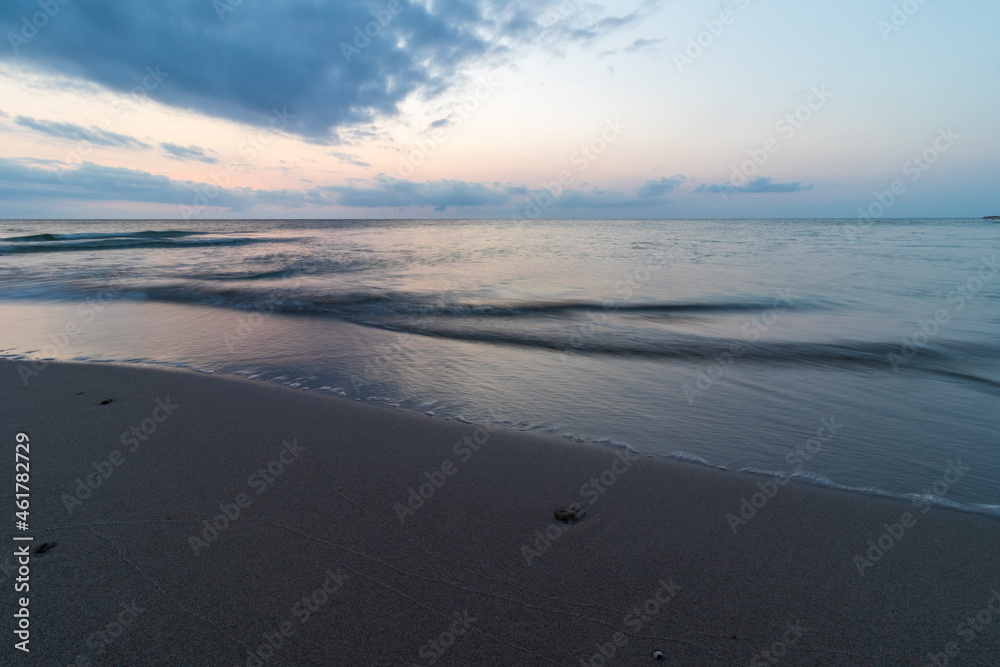 sunset on the beach