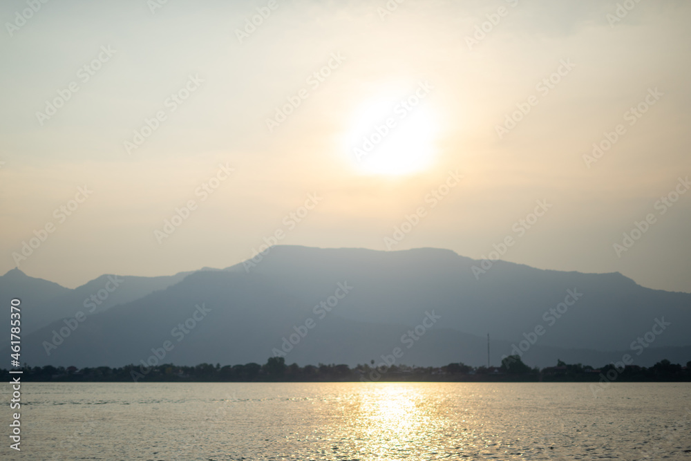 Sunset View Mekong River 