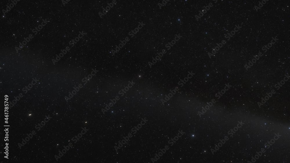 Spaceship flies at the speed of light through a galaxy in space. Billions of stars around Spaceship flies at the speed of light through a galaxy in space. Billions of stars around