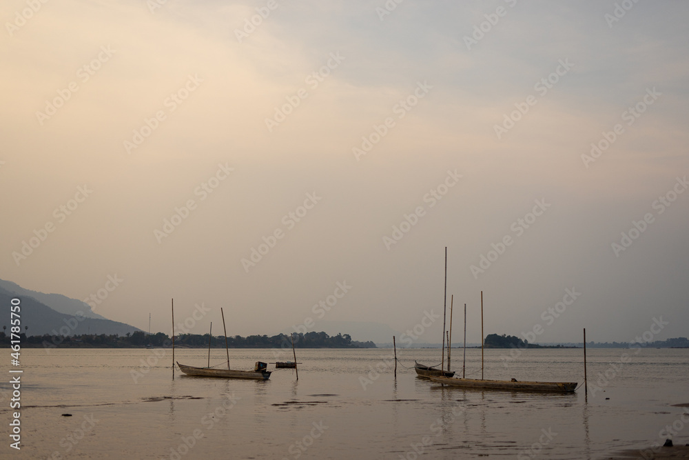 Sunset View Mekong River 