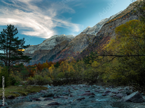 Cinca river, Pineta Valley. Pyrenees, Spain 