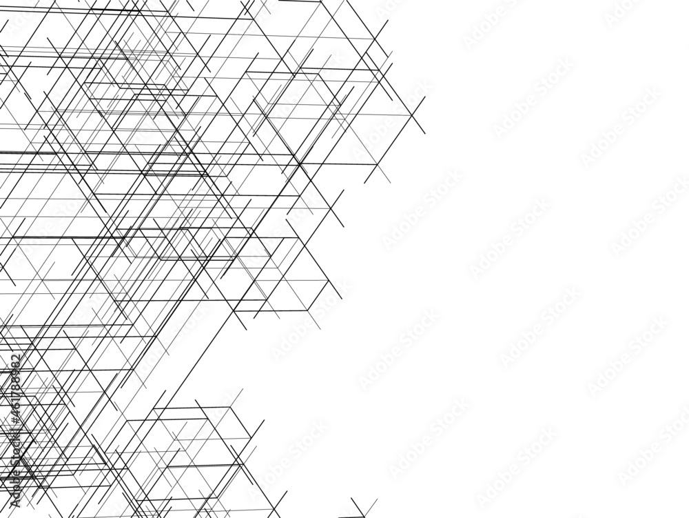 Obraz premium Abstract graphic design 3d drawing