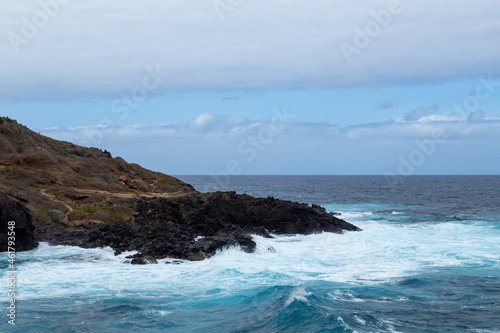 Atlantic coast with sea and rocks Tenerife