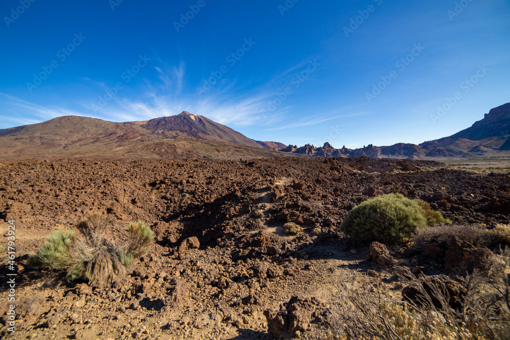 Pico del Teide Vulcan Tenerife and Lava field