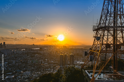 Wallpaper Mural 남산타에서 바라보는 일몰 Torontodigital.ca