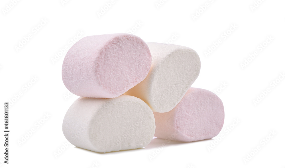 Marshmallows isolated on white background. Marshmallows isolated on white background.