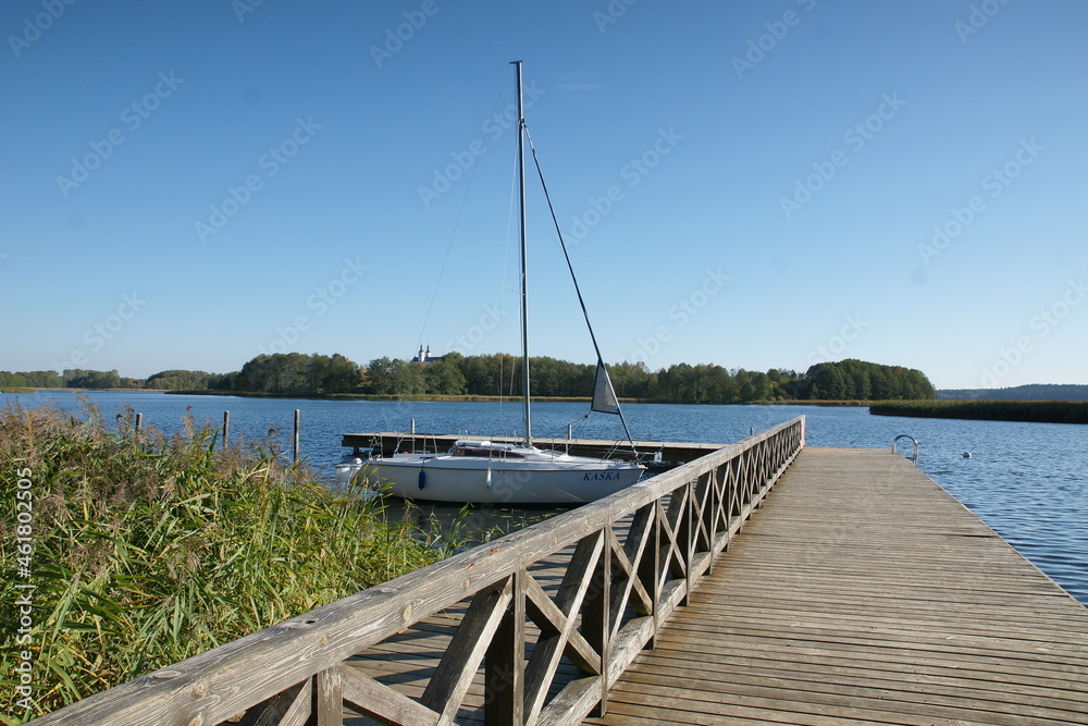 Pomost. Jezioro Wigry. Polska - Podlasie. Pomost. Jezioro Wigry. Polska - Podlasie.