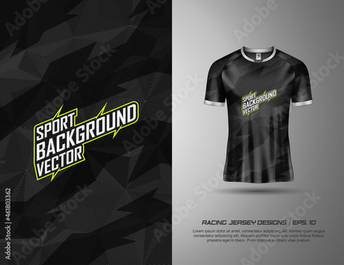 T shirt with texture grunge sports abstract background for extreme jersey team, racing, cycling, football, gaming, backdrop wallpaper