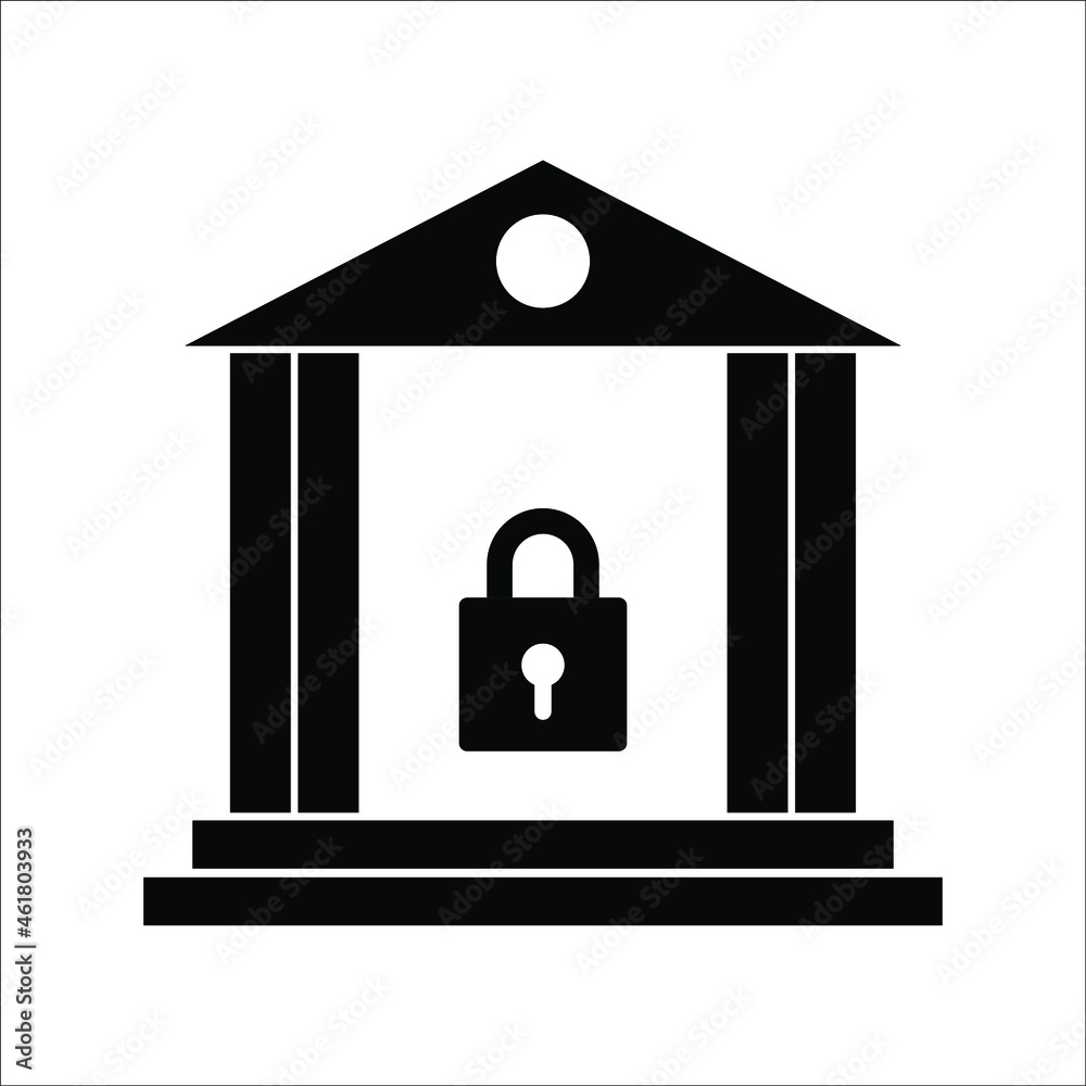 Bank vector Icon. Business centre vector illustration on white background. color editable eps 10 Bank vector Icon. Business centre vector illustration on white background. color editable eps 10