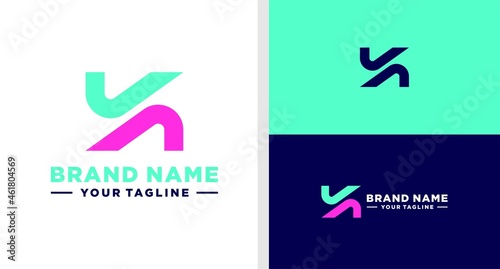 LETTER K LOGO CHECK MONOGRAM EDITABLE