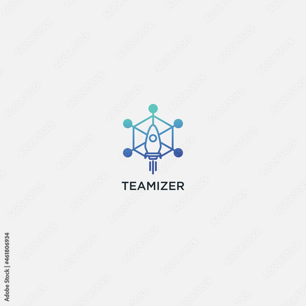 take of rocket logo and lab technology take of rocket logo and lab technology