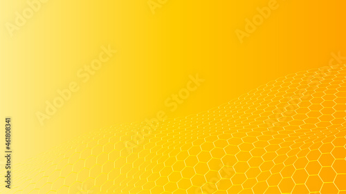 Abstract hexagon background: Abstract of colorful hexagon with rings