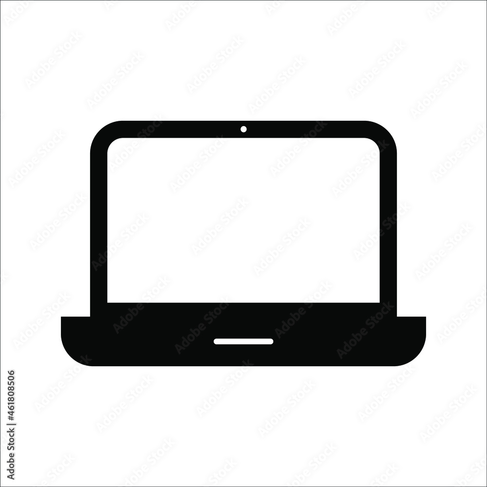 laptop icon vector on white background laptop icon vector on white background