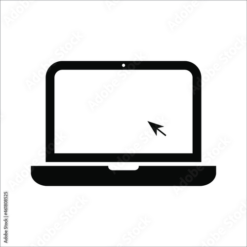 laptop icon vector on white background