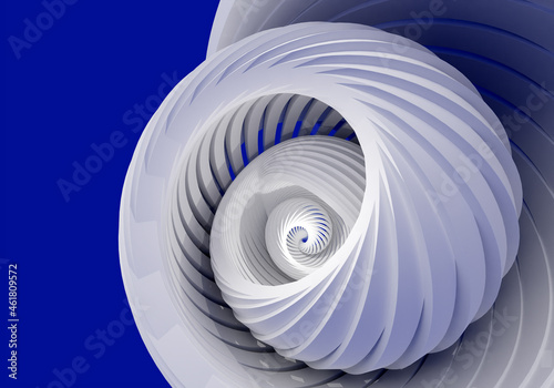 Curl background on an abstr...