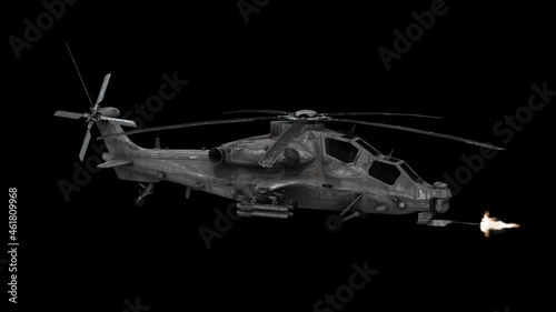 4K helicopter Shooting. Looped. Alpha channel included. realistic looking all it needs is to be drop in a awesome film.