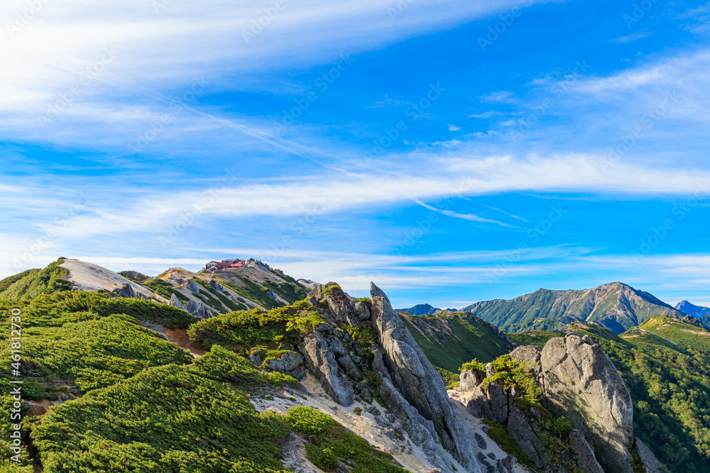 Obraz premium 燕岳山頂付近の景色