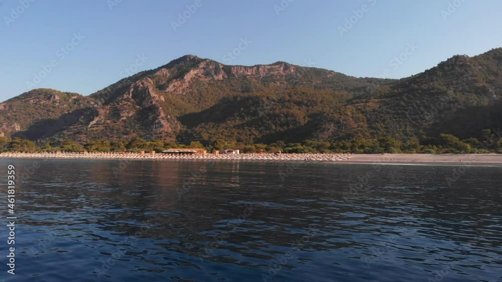 Blue lagoon in the Turkish city of Oludeniz. A famous paragliding site. Blue lagoon in the Turkish city of Oludeniz. A famous paragliding site.