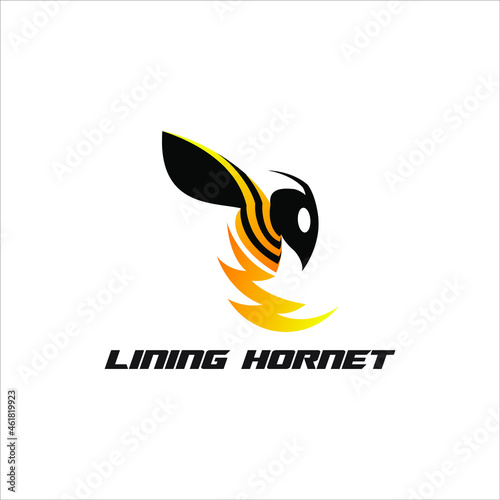 Illustration vector graphic of bumblebee incorporate with lightning. 
Good for honey product, creative agency.
