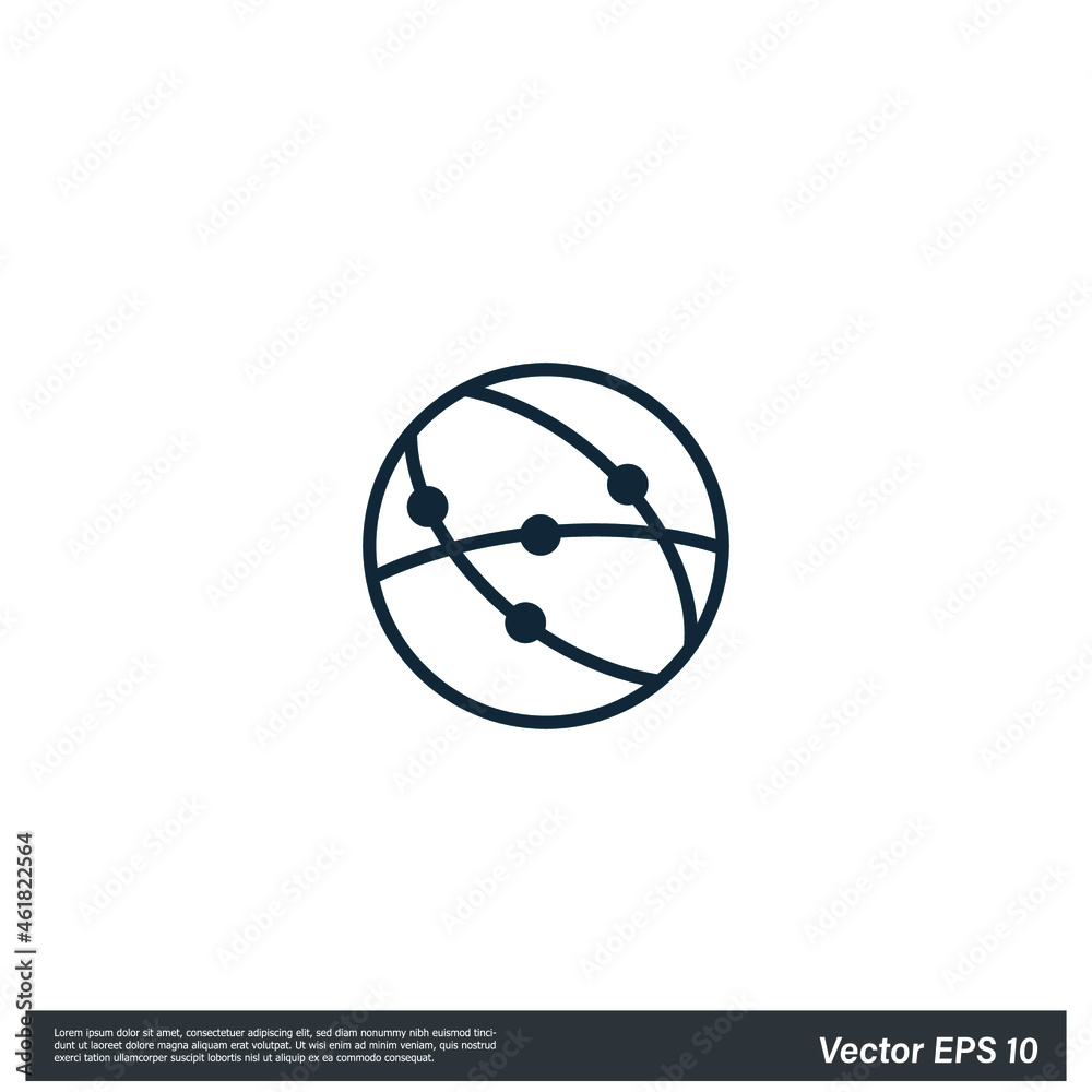 world web icon vector simple design element