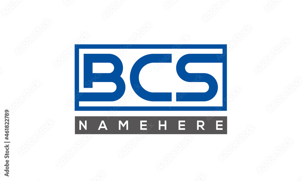 BCS creative three letters logo BCS creative three letters logo