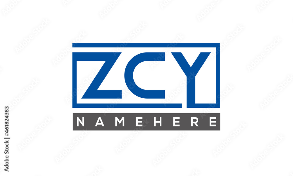 ZCY creative three letters logo ZCY creative three letters logo