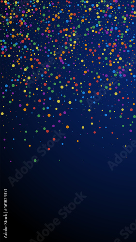 Festive precious confetti. Celebration stars. Colo