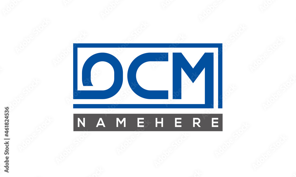 OCM creative three letters logo OCM creative three letters logo