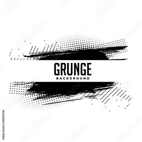 abstract grunge halftone paint brush background