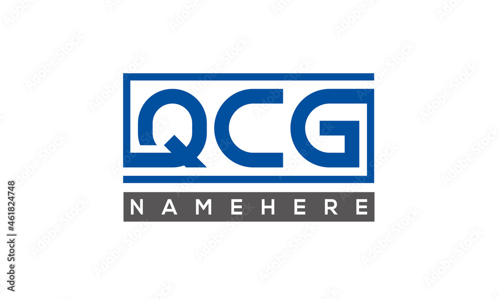 QCG creative three letters logo QCG creative three letters logo