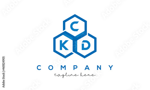 CKD three letters creative polygon hexagon logo