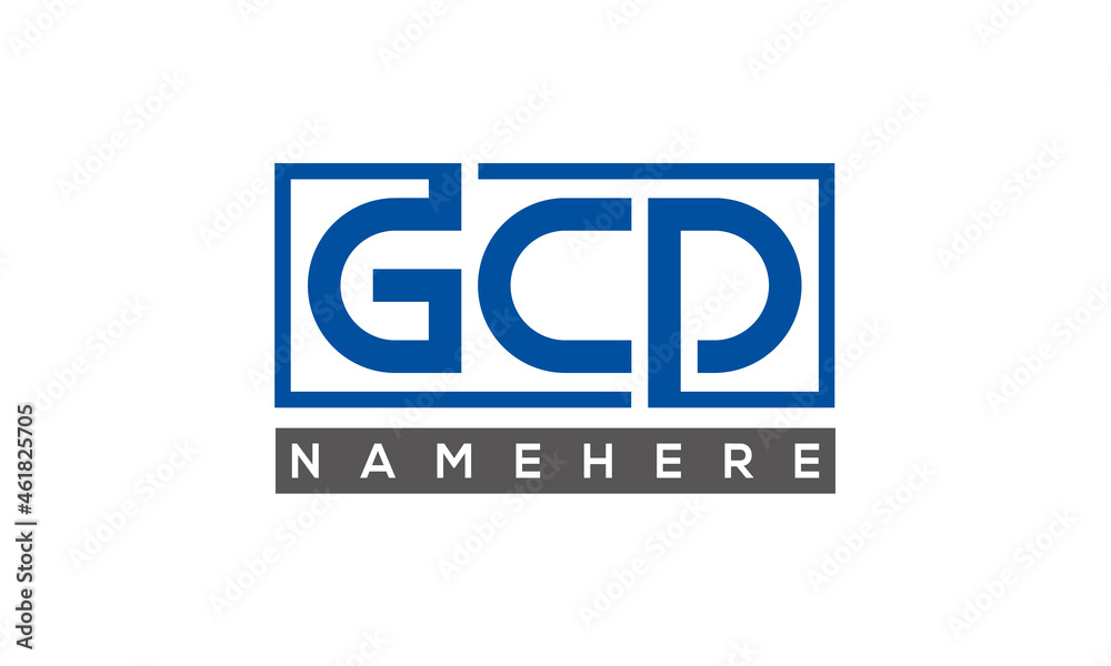 GCD creative three letters logo GCD creative three letters logo