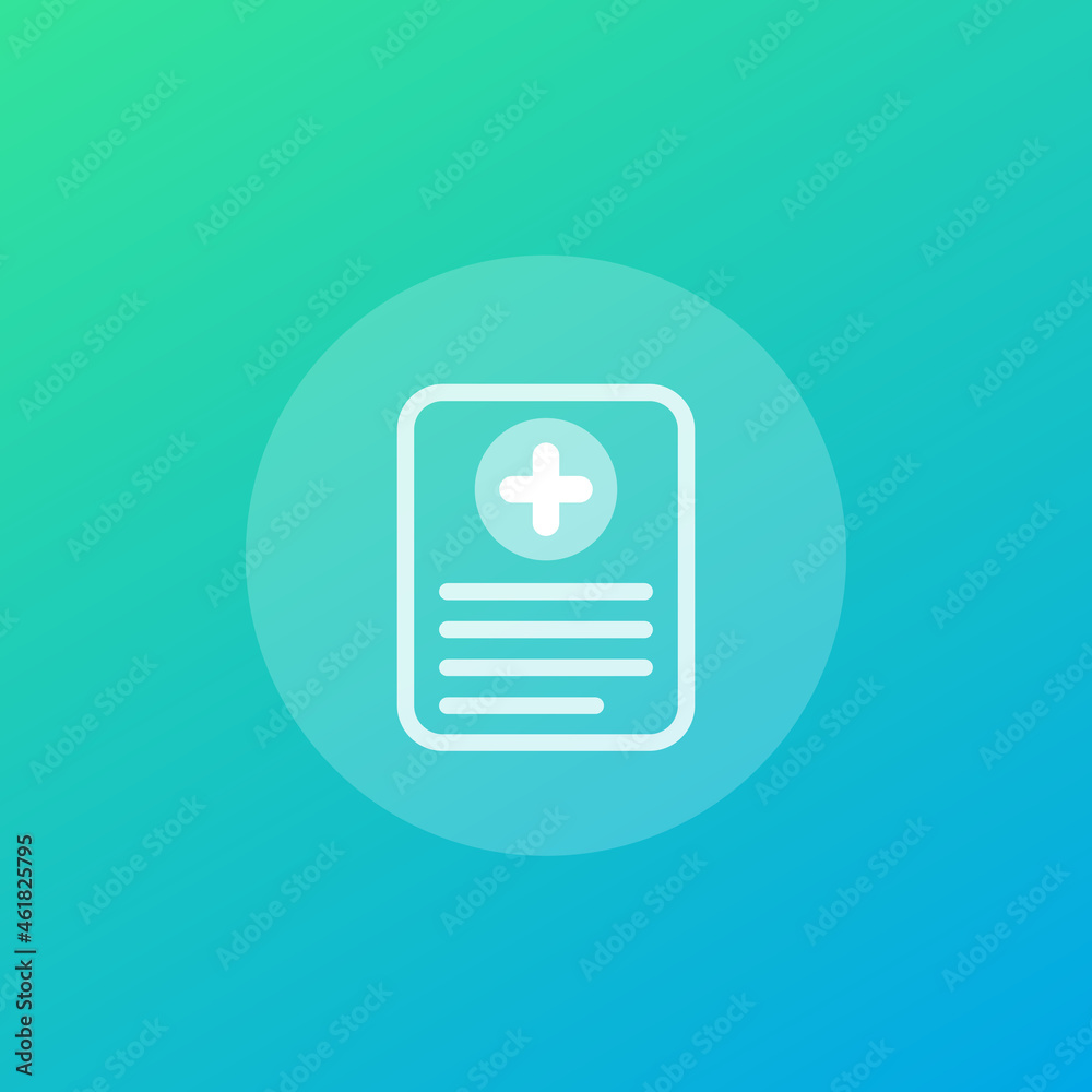 medical report, clinical record vector icon medical report, clinical record vector icon