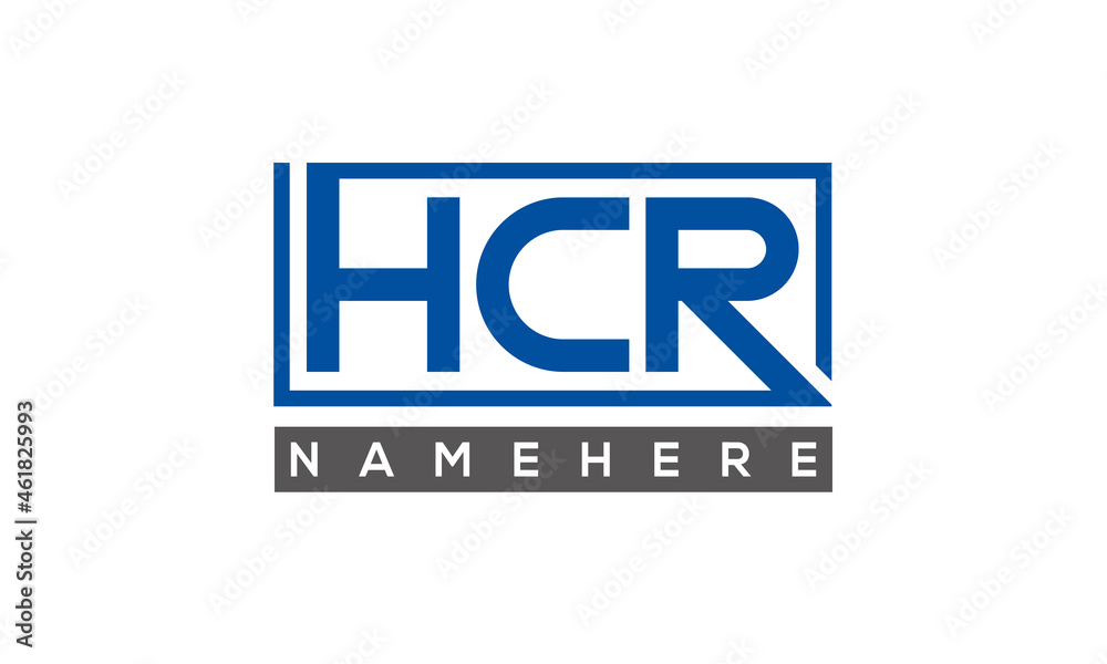 HCR creative three letters logo HCR creative three letters logo