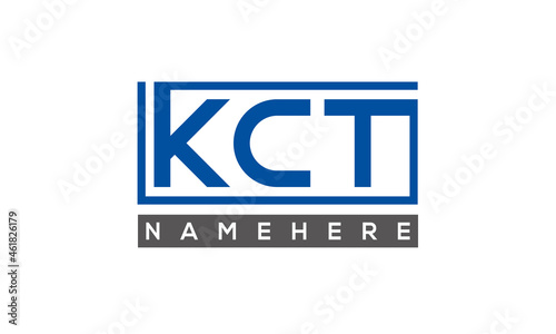 KCT creative three letters logo