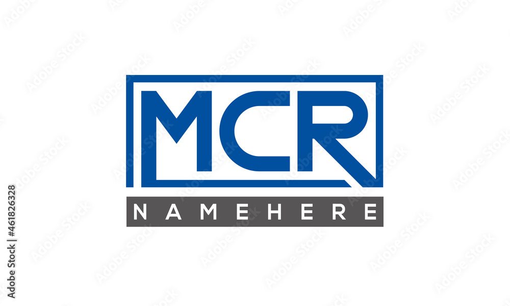 MCR creative three letters logo MCR creative three letters logo