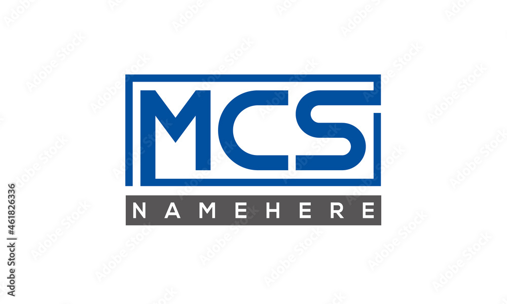 MCS creative three letters logo MCS creative three letters logo