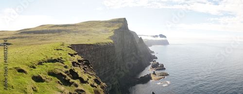 Beinisvørð cliff on Suðuroy Island in the Faroe Islands of Denmark. photo