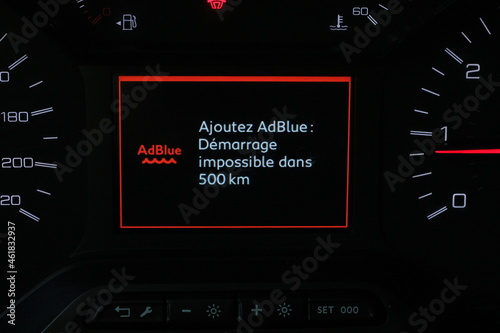 Naklejka adblue démarrage impossible