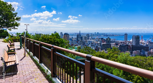 神戸市　俯瞰　パノラマ　都市風景　【 観光名所 】 © show999