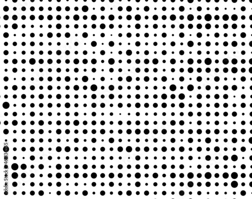 Vector modern optical texture of pop art. Abstract halftone wave dotted background. Futuristic twisted grunge pattern, dots, circles
