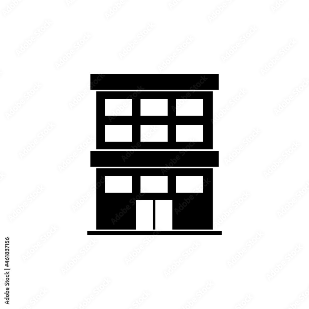 Building icon isolated on white background Building icon isolated on white background